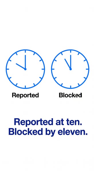 Reported at ten. Blocked by eleven.