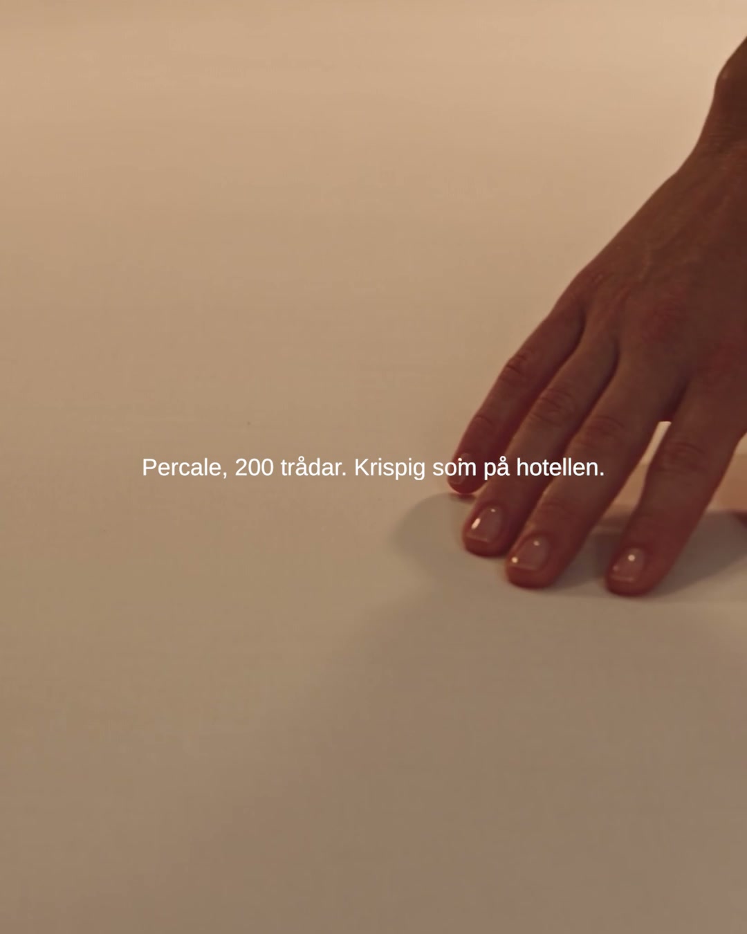 Krispigt som på hotellen.