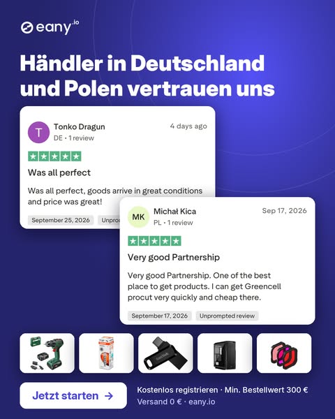 Händler in Deutschland und Polen vertrauen uns