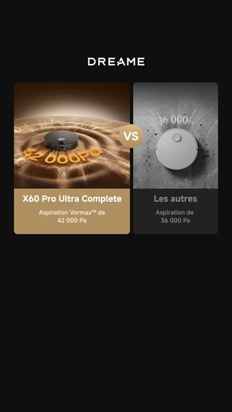 Robot aspirateur Dreame X60 Pro Ultra Complete