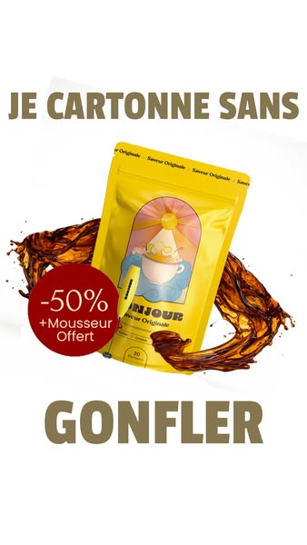 50% + mousseur offert et livraison gratuite !