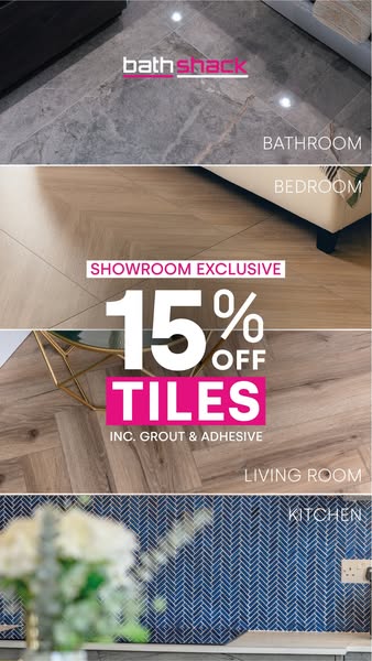 Extra 15% off Tiles