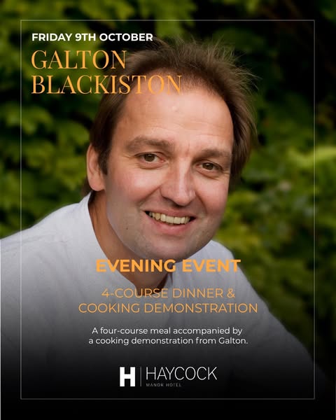 Cookery Demonstration and 4 Course Meal with Galton Blackiston