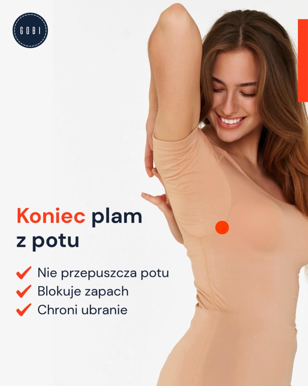Koszulka Gobi pod koszulę przeciw poceniu