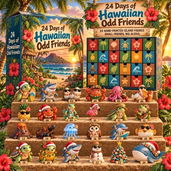 Hawaiian Odd Friends 24-Day Tropical Advent Calendar - Buy 1