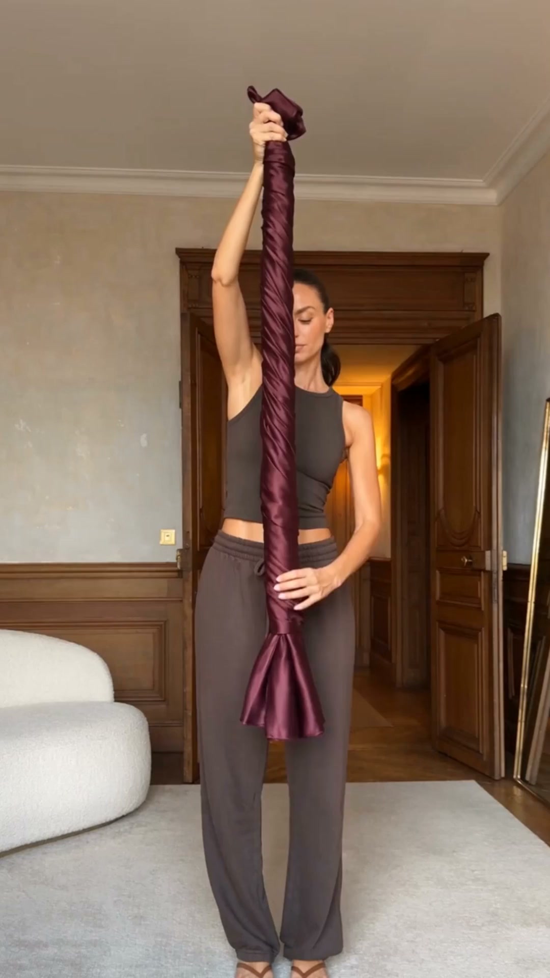 Hannah One Shoulder Satin Maxi Dress