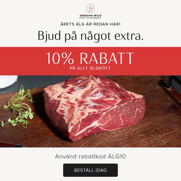 Årets älg är här – 10 % rabatt