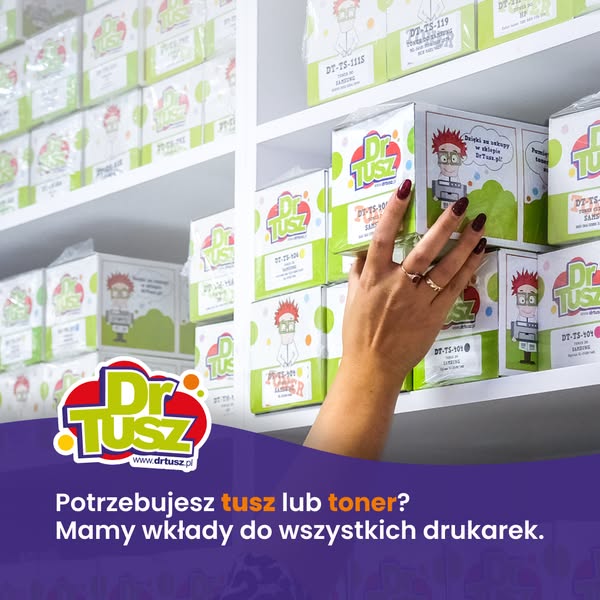 Zamów tusz lub toner z darmową dostawą