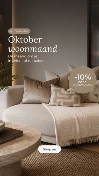 10% korting met WOONMAAND10