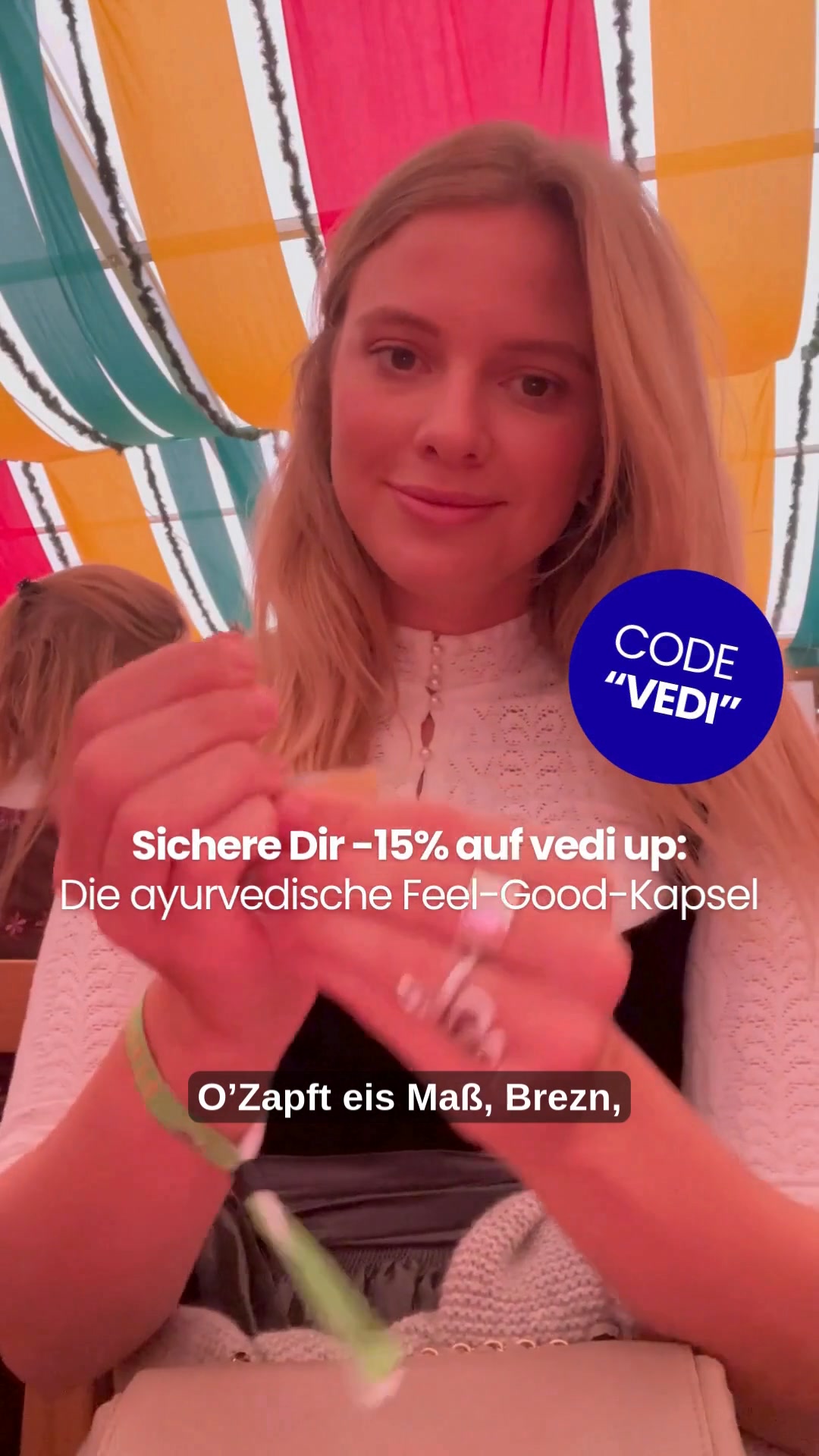 Festzelt- Special: -15 % Rabatt sichern auf vedi up! – nur für kurze Zeit!