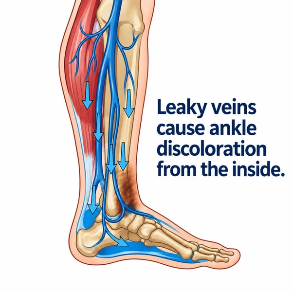 Vascular specialist explains: what could iron have to do with stubborn brown patches around the ankles?