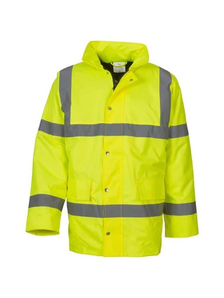 Essential Workwear Hi Vis Traffic Jacket HI-VIS YELLOW