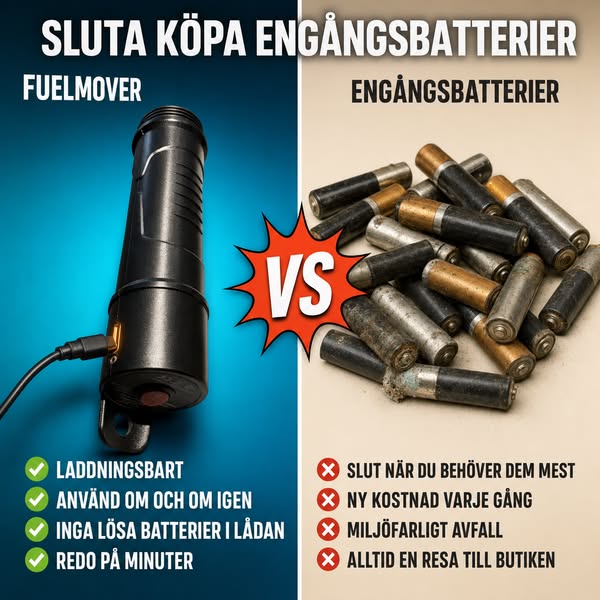 Sluta köpa engångsbatterier