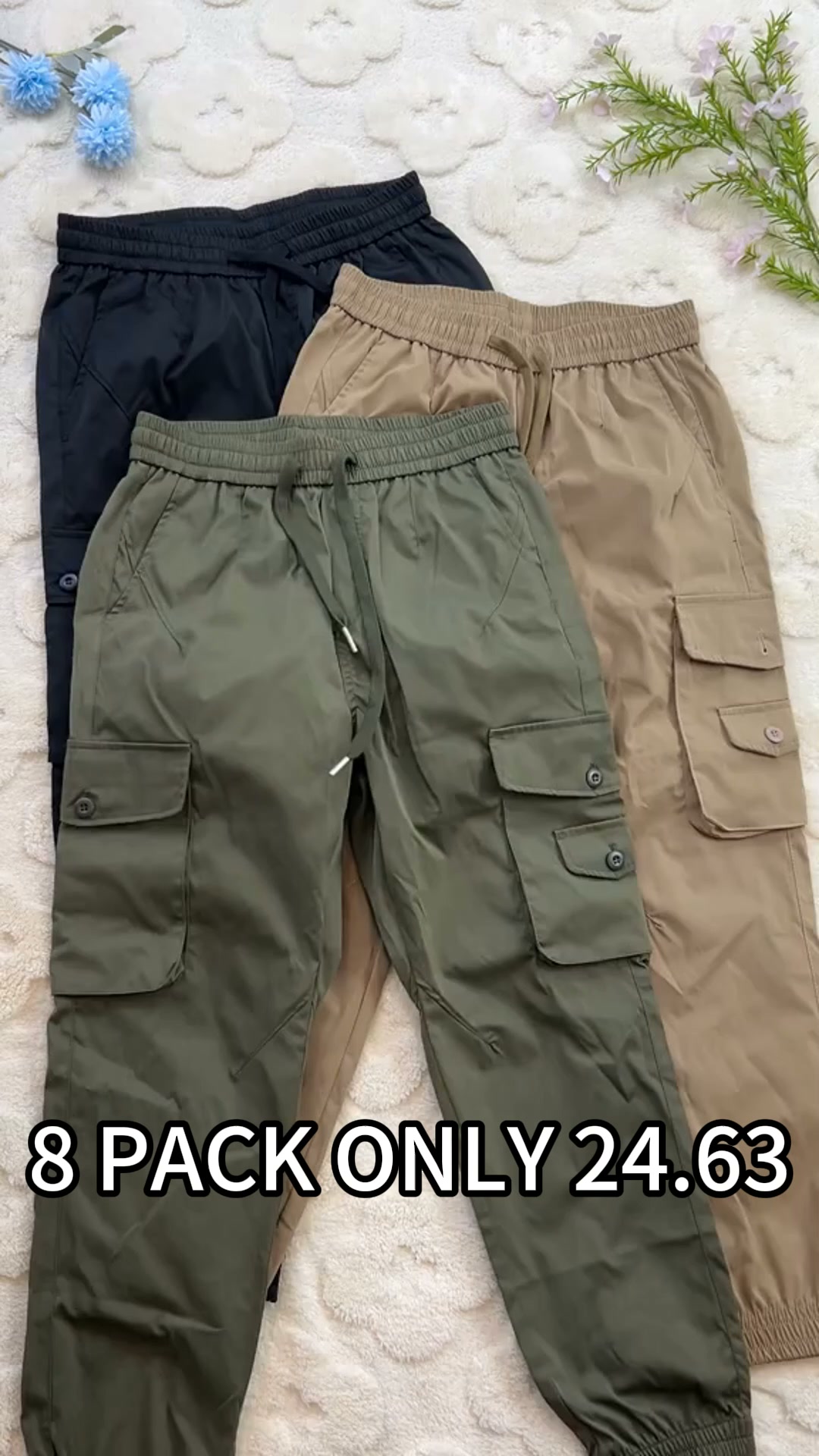 8 Cargo Joggers — ONLY $24.63!
