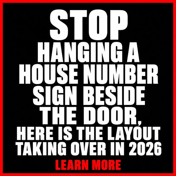 The New House Number Sign Trend for 2026