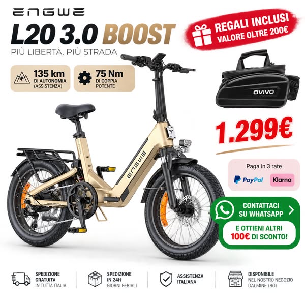 ENGWE L20 3.0 BOOST – Offerta a tempo limitato