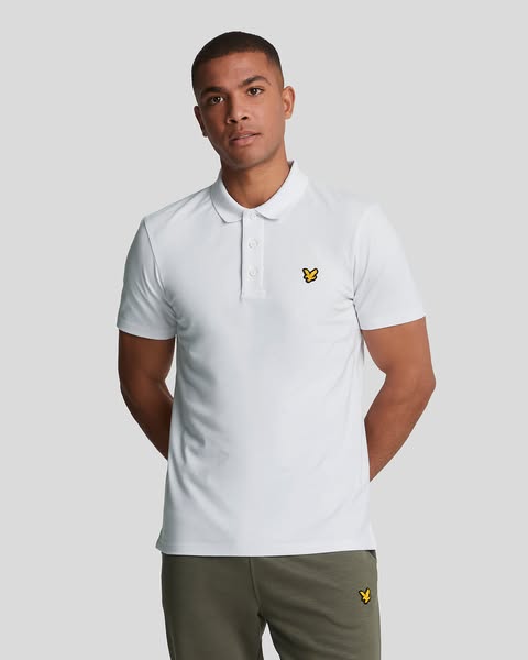Lyle & Scott Sports Short Sleeve Polo Shirt in White