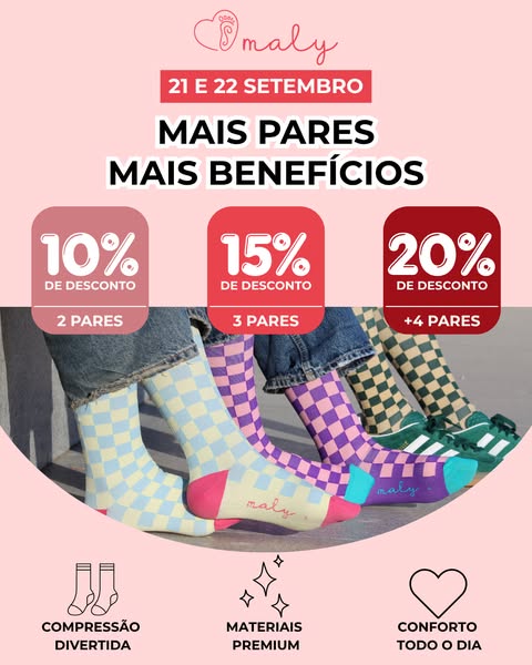 Meias de Compressão Divertidas