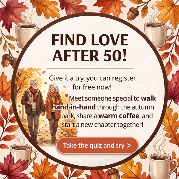 Over 50 and ready to meet someone real?