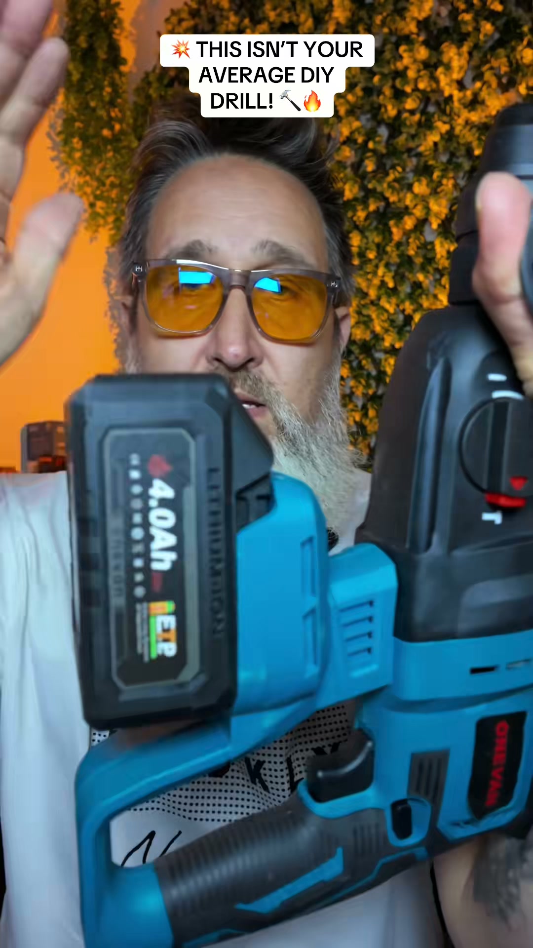 You don't need a rotary hammer drill. You need a tool that does 3 jobs in 1