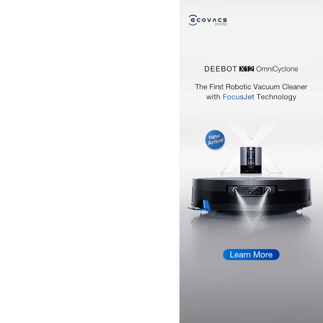 DEEBOT X12 OmniCyclone: The World’s First with FocusJet Technology!
