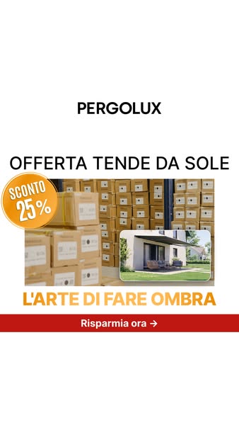 Nuove tende da sole. 10 anni di garanzia.