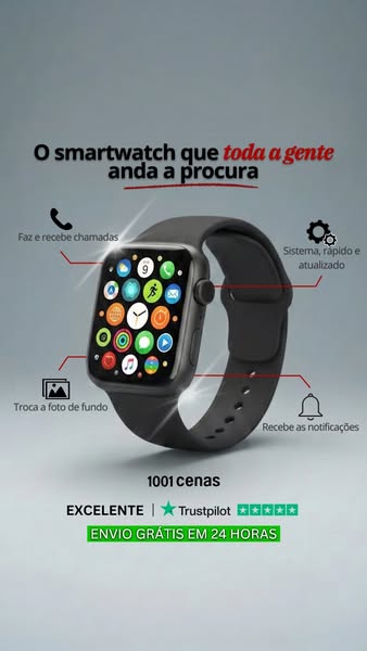 Watch 10 Plus + BRINDES | ENTREGA AMANHÃ!