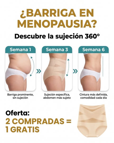 ¿Barriga en la menopausia? Es la sujeción.