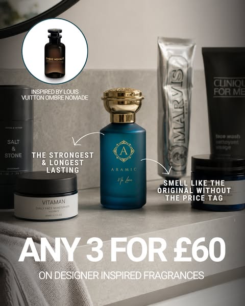 GET ANY 3 FRAGRANCES FOR ONLY £60