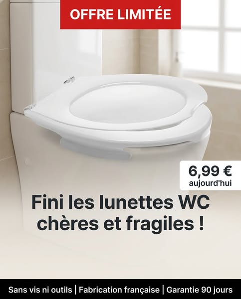 Lunette WC Française à 6,99€
