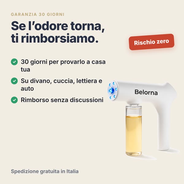 Elimina Velocemente Gli Odori Di Cane e Gatto!