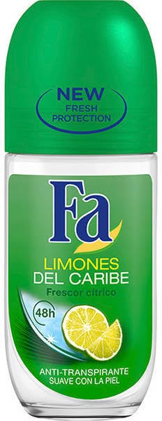 Desodorizante F A Caribe Lemons Roll-On (50 ml)