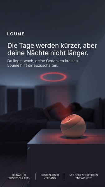 Einschlafen in Minuten.