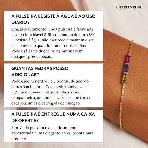Cada pedra representa uma pessoa que é importante para si