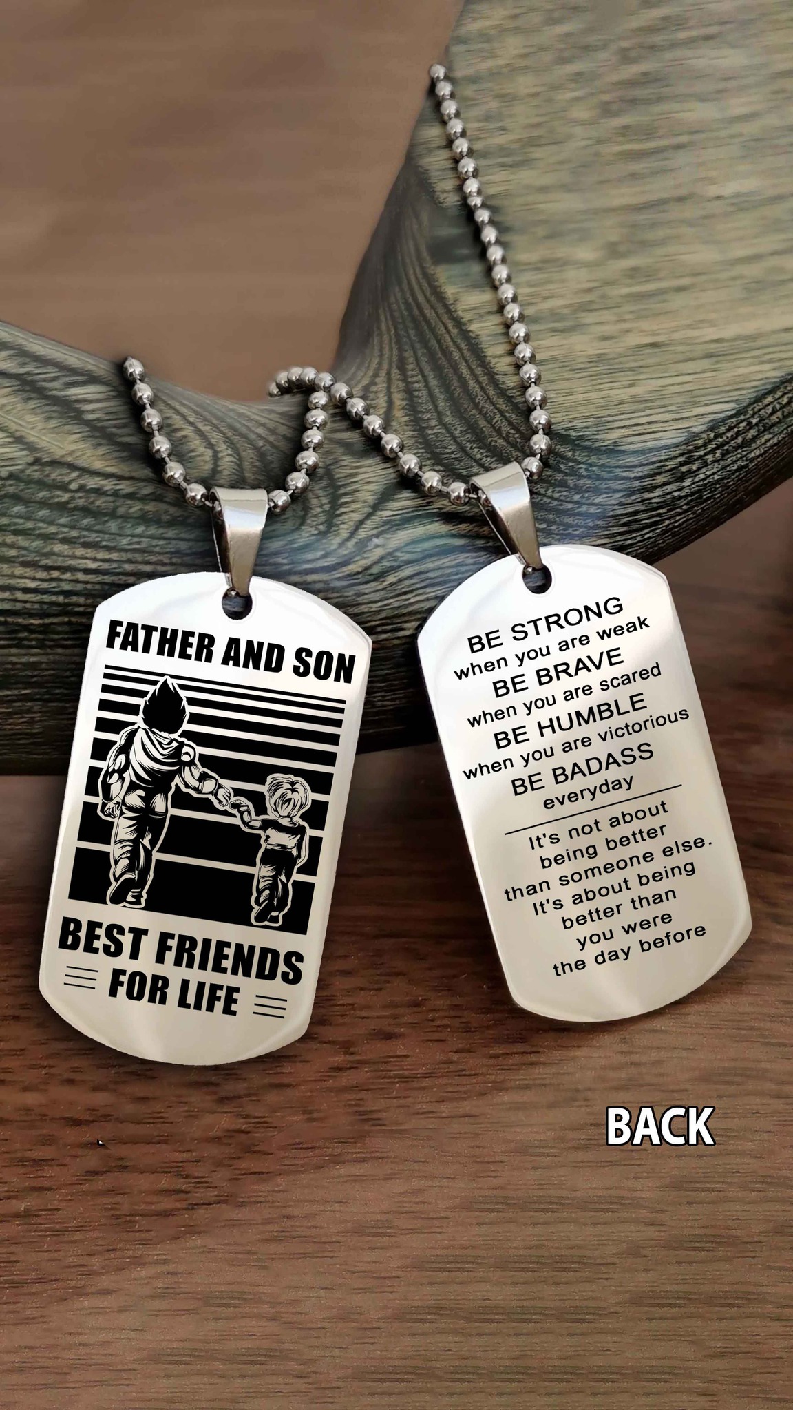 Dog tag Dad to Son