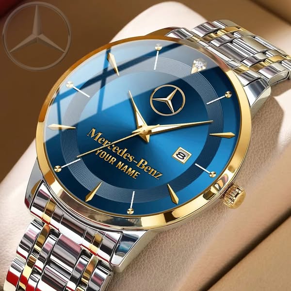 Mercedes Signature Design Custom Name Elegant Watch