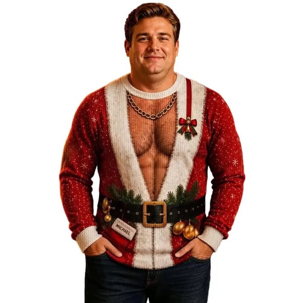 Funny Custom Ugly Christmas Sweatshirt