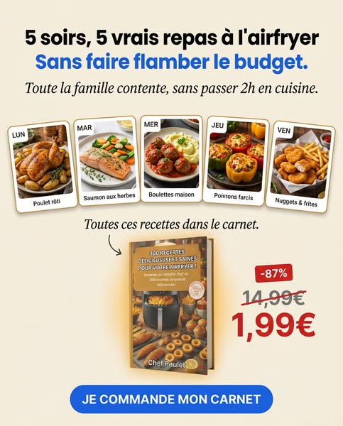 300 Recettes Spécialement Conçues pour le AirFryer !