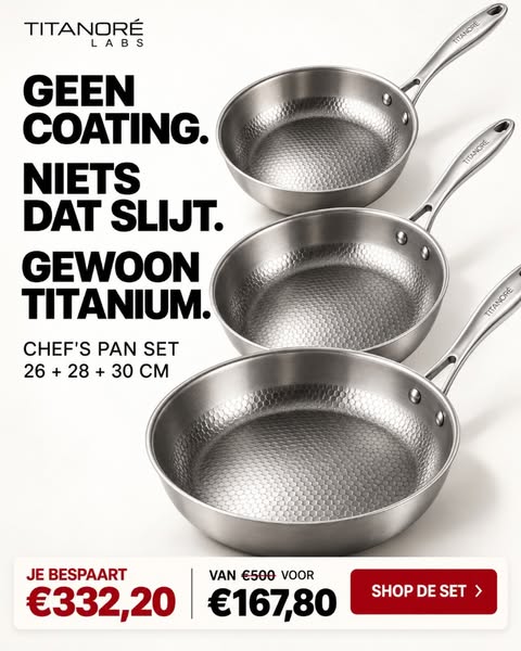 Geen coating. Gewoon titanium.