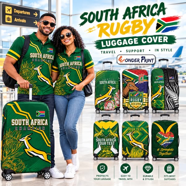 South Africa Rugby Luggage Cover