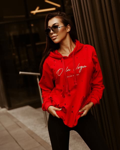 Bluza O' La voga damska Burned woman czerwień