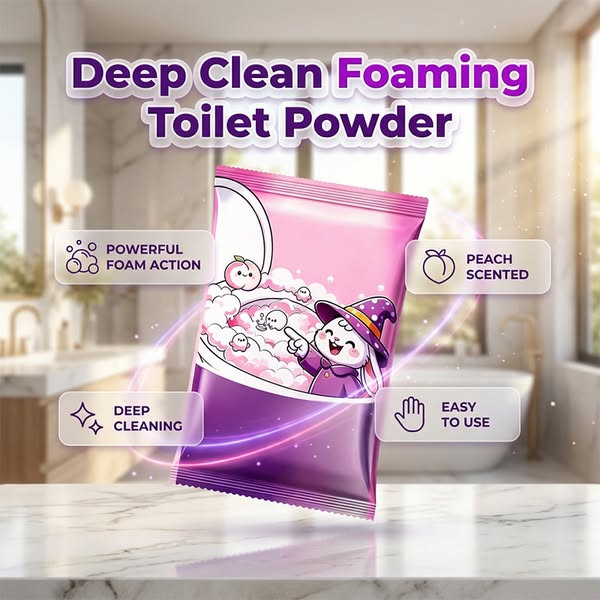 1+1 GRATIS Automatisch Schuimend Toiletreinigerpoeder – Minder Sch