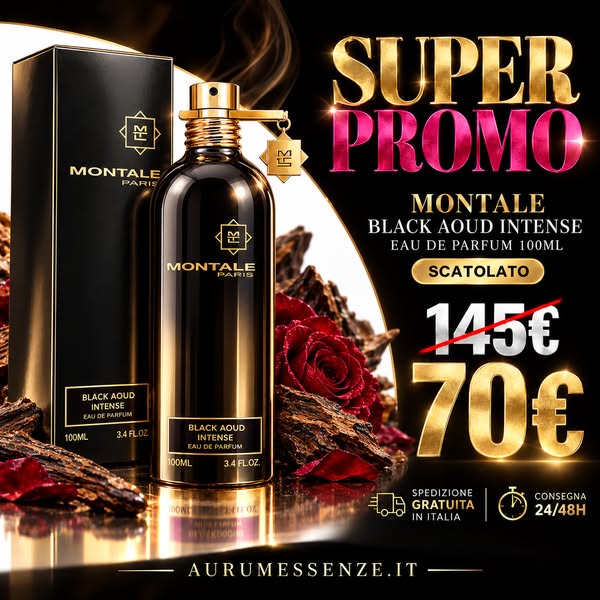 Black Aoud di Montale eau de parfum 100ml