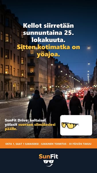 Lasit pimeällä ajamiseen