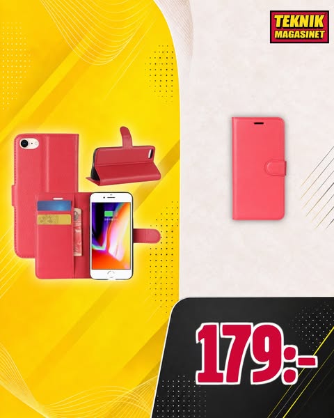 iPhone SE 2022 Enkelt mobilfodral, Röd