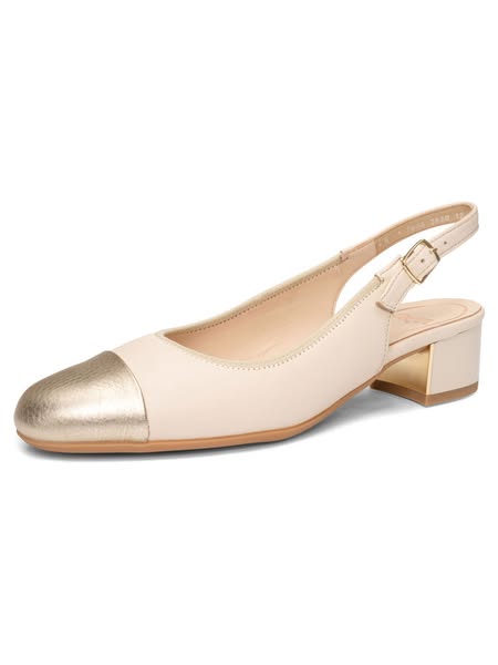 Pumps Nizza platin marmor