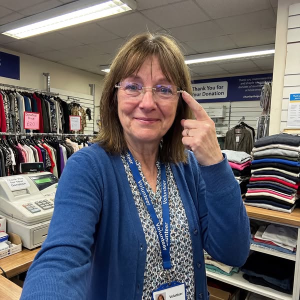 I got shouted at by a customer in the charity shop I volunteer at. Because of my eyes.