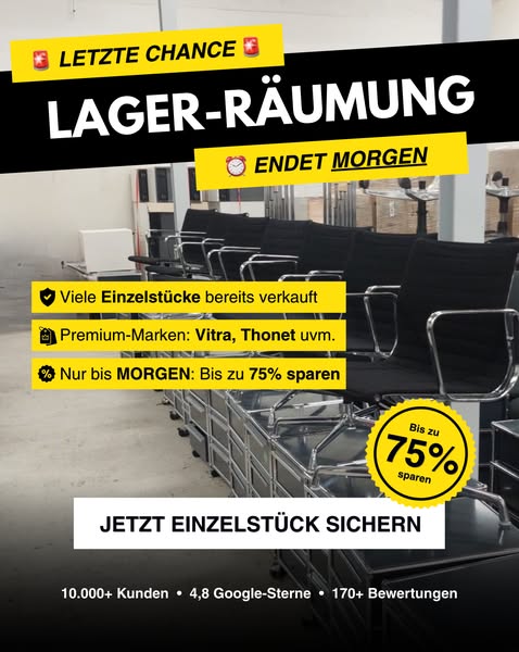 Bis zu - 75 % auf Markenmöbel
