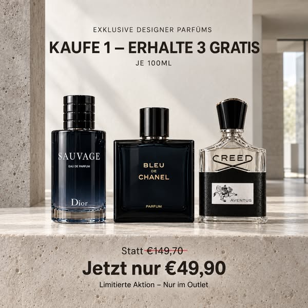 Limitierte Aktion: 1 kaufen – 3 Düfte erhalten