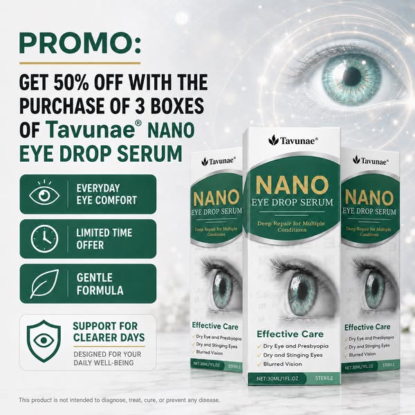 Tavunae® Nano Eye Drops Serum – Advanced Nanotech Treatment for Age-Related Vision
